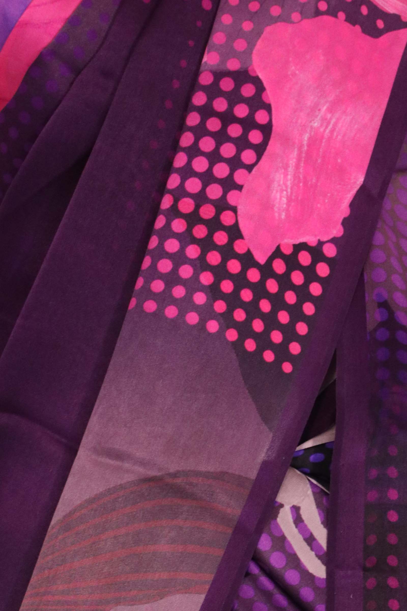 Designer Floral Pure Satin Crepe Silk Saree AL211509